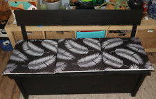 Ikea Sitzbank Küchenbank Truhenbank Holzbank mit Stauraum schwarz 120x45cm TOP