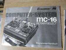 Graupner Anleitung  Sender MC 16  Programmierhandbuch