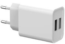 USB Ladegerät Netzteil DUO-Ladeadapter 2x USB-A Steckdose 2,1A Smartphone Tablet