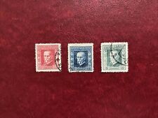 VOR 1945 WERTVOLLE SATZ   211 y ,212y 214y BRIEFMARKEN TSCHECHOSLOWAKEI