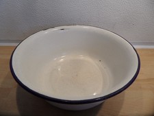 Alte Waschschüssel Schüssel Schale Rund Emailewanne Emaille Blaur.  Deko Vintage