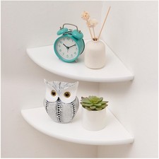 Eckregal Wandregal Holz Weiß