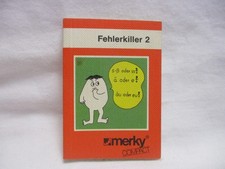 Fehlerkiller 2  merky Pocket Mini Büchlein 1979 Klett Verlag Softcover