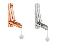 Regenwasserklappe automatisch Fallrohrklappe + Kugel Titanzink / Kupfer 6-tlg