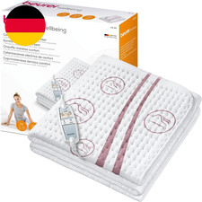 Beurer UB 90 Komfort Wärme-Unterbett, Anschmiegsame Wärmebettunterlage Mit Zwei 