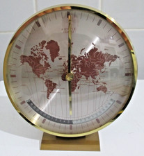 Kienzle Tischuhr Weltzeituhr quartz Messing Höhe ca. 19cm  , siehe Fotos