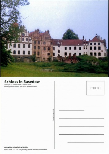 Ansichtskarte basedow - ansichtskarte,