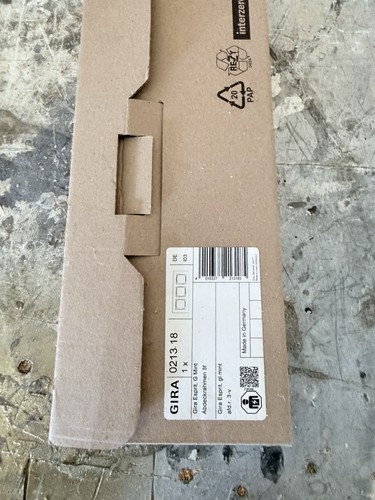 Gira abdeckrahmen glas - gira, 3f.glas