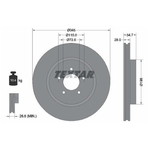 Bremsscheibe vorne für - 2x,