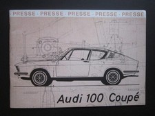 Audi 100 Coupe  Prospekt 1970