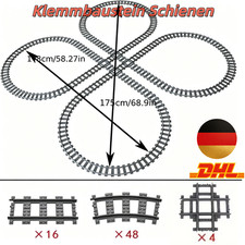 68x schienen gerade kurve - gerade,