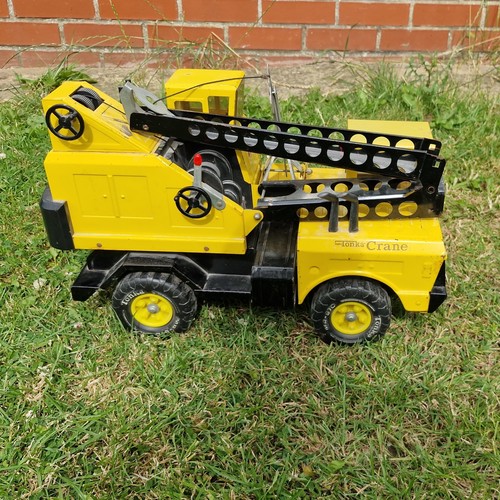 Vintage tonka kranwagen gelb - tonka,