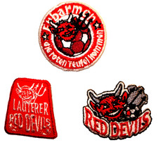 3x Aufnäher/Signets Red