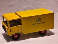 DDR-Spielzeugauto-Original Holz LKW Postauto  Unfallwagen für Bastler Ersatzteil