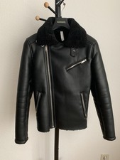 Zara Kunstfelljacke S, Schwarz