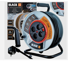 Kabelrolle Kabeltrommel 50m Verlängerungskabel Outdoor 3x2,5mm² IP44 Stromkabel 