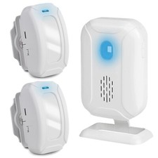 Funk Infrarot Bewegungsmelder Ladenglocke Türklingel Alarmanlage mit Empfänger