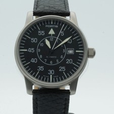 FORTIS FLIEGERUHR AUTOMATIK HERREN UHR 593.10.46 VINTAGE SCHÖN 40MM 2