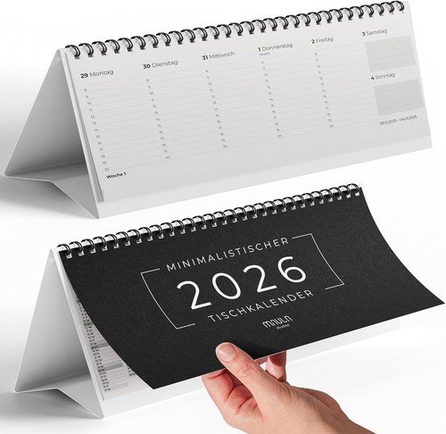 Tischkalender 2026 quer - 2026, –