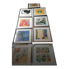 Aldi Kunstdruck - 1 Bild Aussuchen - gerahmt - signiert