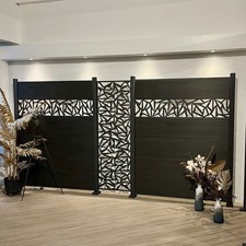 WPC Sichtschutzzaun Anthrazit