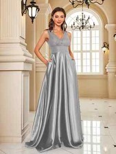 Damen Pailletten Abendkleid