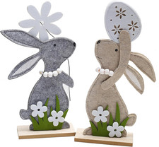 Filz Osterhase Aufsteller mit