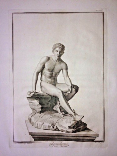 Orig kupferstich hermes von - orig.-kupferstich:,