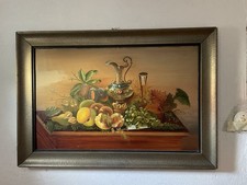 Gemälde/ Ölgemälde Auf Holz 70x45cm Im Rahmen Unikat