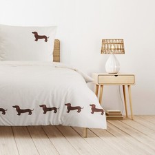Trautesheim® Bettwäsche-Set Jagdfieber Dackel-Bettwäsche in 135x200 und 80x80