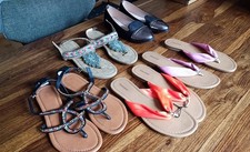 5 Paar Sandalen / Zehentrenner