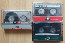3 x SONY Kassetten HF 60, HF 90 & UX S 90