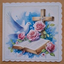 3D-Grusskarte °Bibel Taube