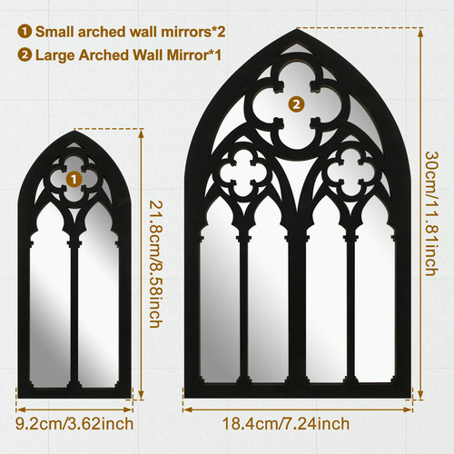 Gothic spiegel set wandspiegel - gothic,