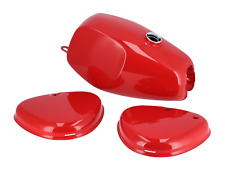 Set: Büffeltank + Seitendeckel, Rot RAL 3002 - für Simson S50