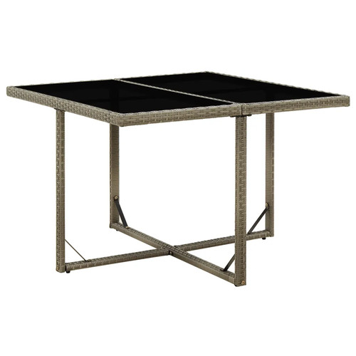 Gartentisch grau 109x107x74 - gartentisch,