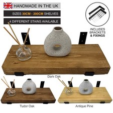 Gerüstbrett Wandregal Handarbeit rustikal Holzregale Klammern Handarbeit