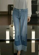 Mega Damen Schlaghose Jeans Hose Vintage Jiggy Made in Italy 100%Baumwolle 