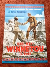 Winnetou 3. Teil Kinoplakat Poster A1, 1967, Lex Barker, Pierre Brice, Karl May