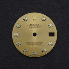 ROLEX ZIFFERBLATT DIAL OYSTER PERPETUAL DATEJUST 31 DAMEN GOLD NEU BLISTER 68008