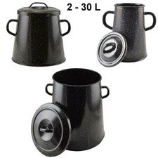 Neu 2 - 30L Ungarischer Emaille Fett Topf Tee Kanne Kaffeekanne Konisch 