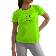 Laufshirt Damen Laufliebe Herzschlag Spruch Tshirt Jogging Running atmungsaktiv