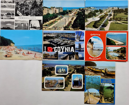 Postkarten lot gdynia - postkarten, 8