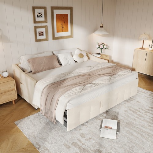 Polsterbett ausziehbares - polsterbett,