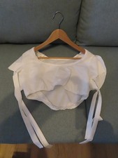 Oktoberfest Dirndl Bluse/Mieder weiß   Größe : M   Neu!