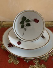 porzellan sammeltassen gedeck 3 tlg Winterling Rosendekor Goldrand top Zustand 
