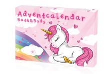 Accentra Adventskalender EINHORN Unicorn gefüllt mit Pflege Beautyartikeln