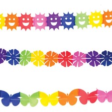 Bunte girlanden - 3x, /