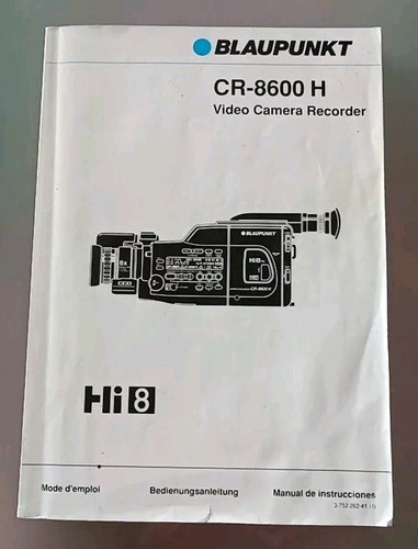 Blaupunkt 8600 video - cr-8600,
