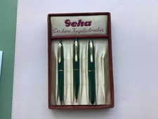 GEHA 3-tlg-Garnitur aus den 50er Jahren.  GRUEN    Super Selten!